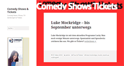 Desktop Screenshot of comedy-shows-tickets.de