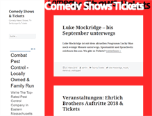 Tablet Screenshot of comedy-shows-tickets.de